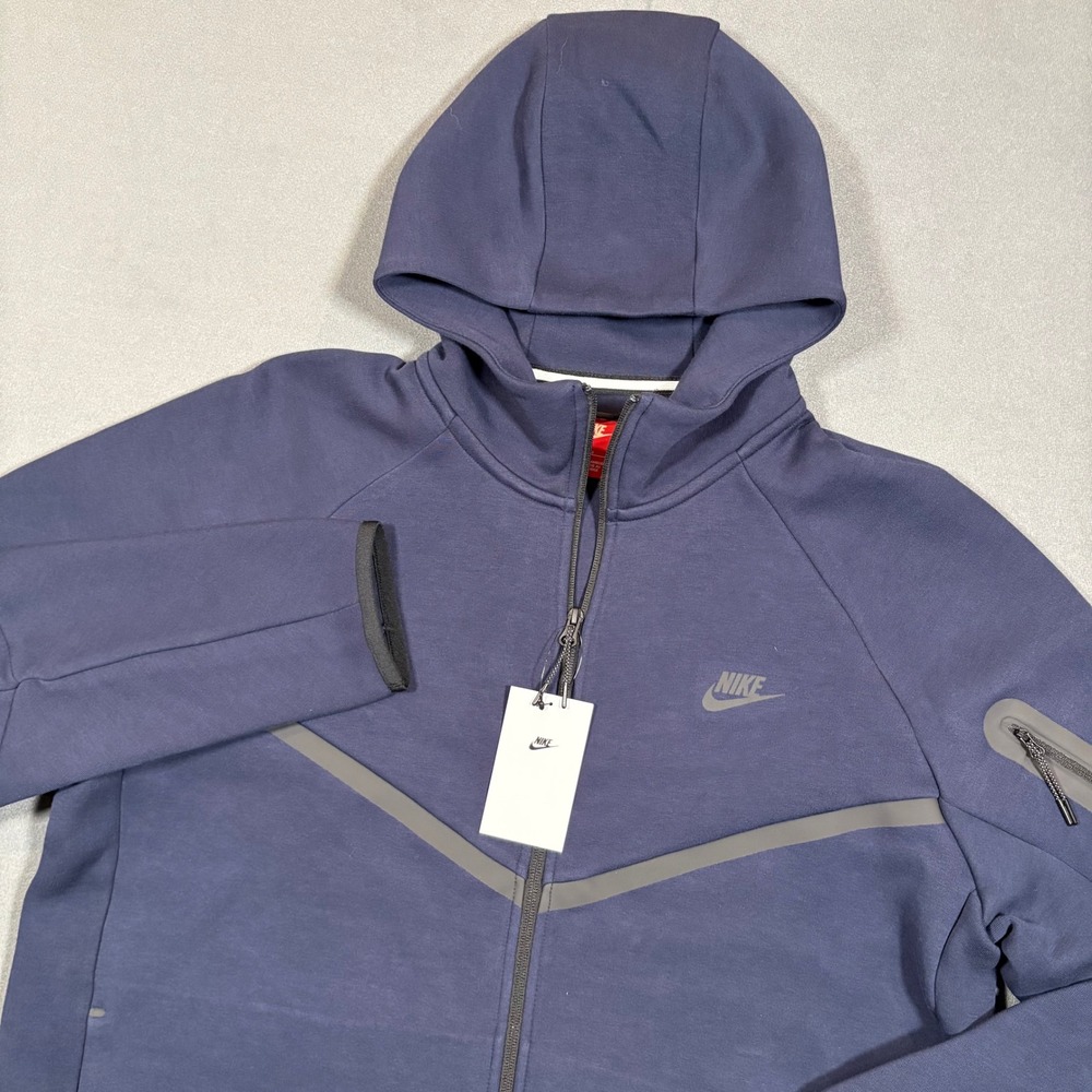 Nike Tech Mens Fleece Windrunner Full-Zip Jacket Blue X-Large NWT Long Sleeve